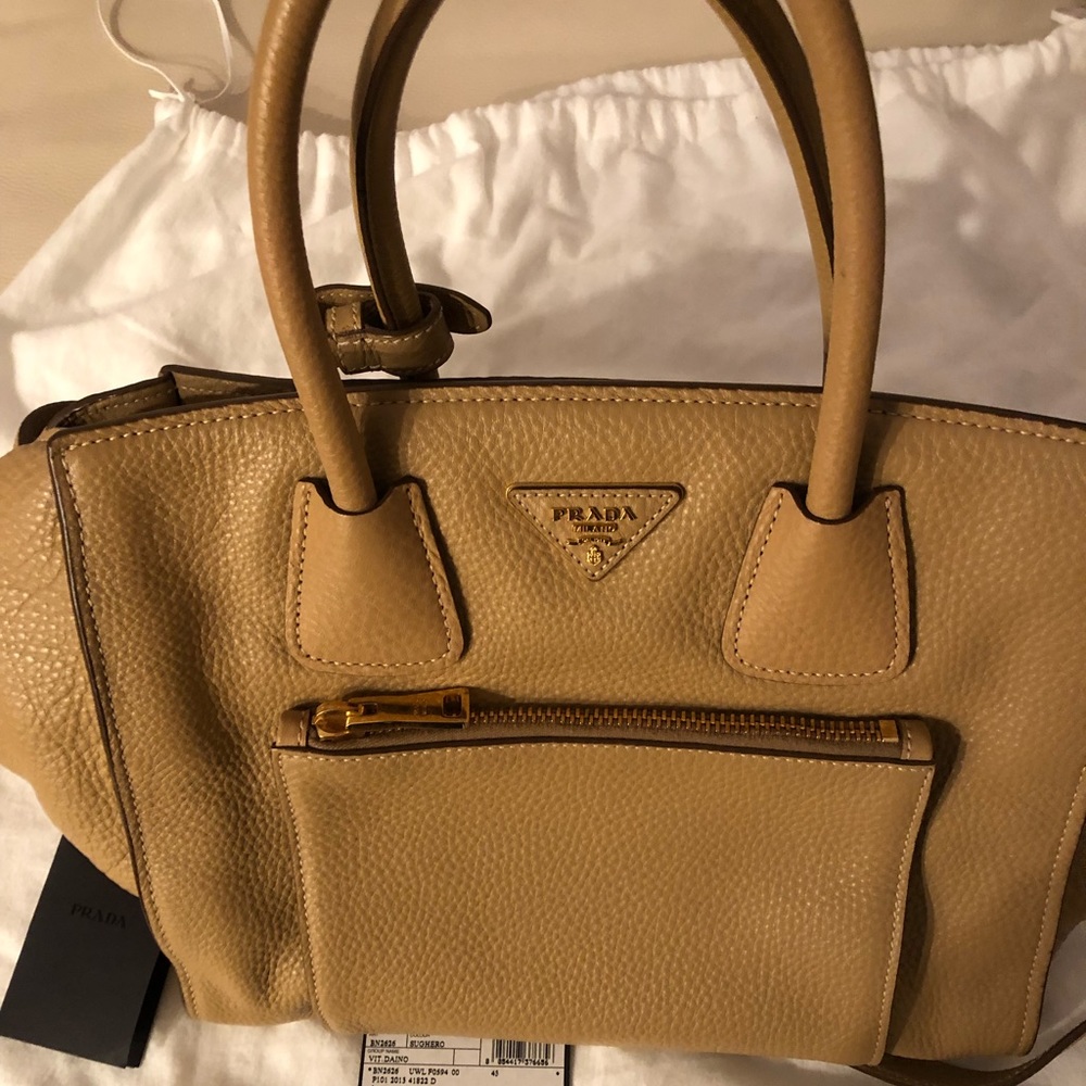 Prada Vitello Daino Leather Tote